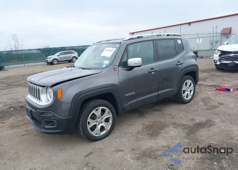 2017 Jeep Renegade Limited 4X4 z USA, uszkodzony, nr VIN ZACCJBDB4HPF23660